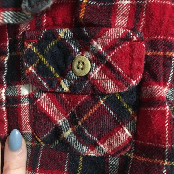 Osh’gosh Red Flannel | 18-24M | GUC - Picture 3 of 4